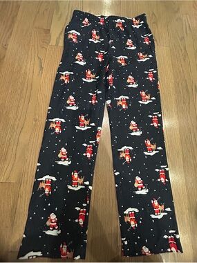 Old Navy Santa Claus Christmas Pajama Pants Unisex XL (14–16) Holiday Sleepwear